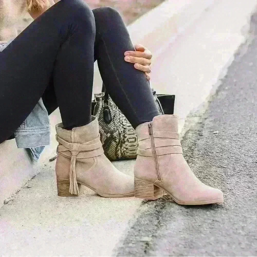 Koalaburra by Ugg Kenz Suede Tassel Boots Women’s Size 6 1/2 - Picture 7 of 8